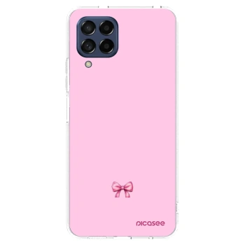 Picasee átlátszó szilikon tok az alábbi mobiltelefonokra Samsung Galaxy M53 5G - Blush bow