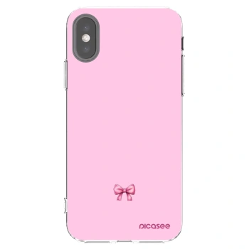Picasee átlátszó szilikon tok az alábbi mobiltelefonokra Apple iPhone X/XS - Blush bow