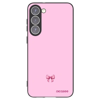 Picasee fekete szilikon tok az alábbi mobiltelefonokra Samsung Galaxy S23+ 5G - Blush bow