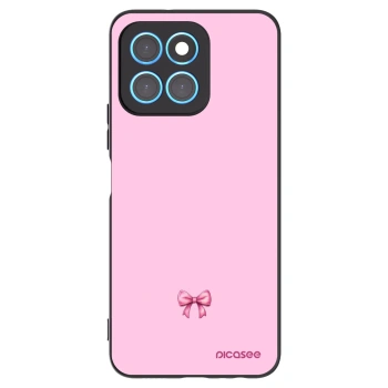 Picasee fekete szilikon tok az alábbi mobiltelefonokra Honor X6 - Blush bow