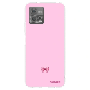 Picasee átlátszó szilikon tok az alábbi mobiltelefonokra Motorola Moto G72 - Blush bow