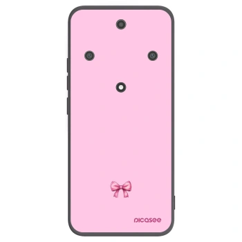 Picasee fekete szilikon tok az alábbi mobiltelefonokra Honor Magic5 Lite 5G - Blush bow