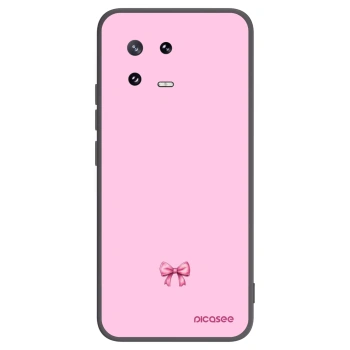 Picasee fekete szilikon tok az alábbi mobiltelefonokra Xiaomi 13 Pro - Blush bow