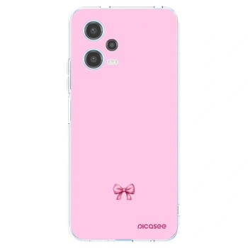 Picasee átlátszó szilikon tok az alábbi mobiltelefonokra Xiaomi Redmi Note 12 5G - Blush bow