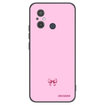 Picasee fekete szilikon tok az alábbi mobiltelefonokra Xiaomi Redmi 12C - Blush bow
