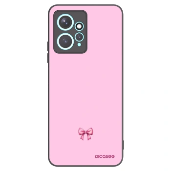 Picasee fekete szilikon tok az alábbi mobiltelefonokra Xiaomi Redmi Note 12 4G - Blush bow