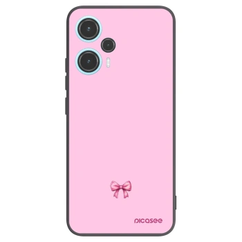 Picasee fekete szilikon tok az alábbi mobiltelefonokra Xiaomi Poco F5 - Blush bow