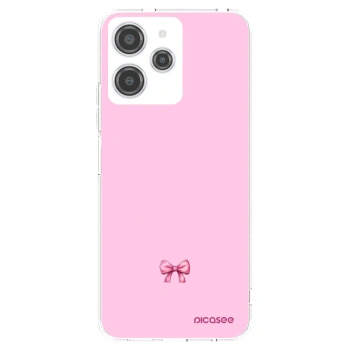 Picasee átlátszó szilikon tok az alábbi mobiltelefonokra Xiaomi Redmi 12 4G - Blush bow