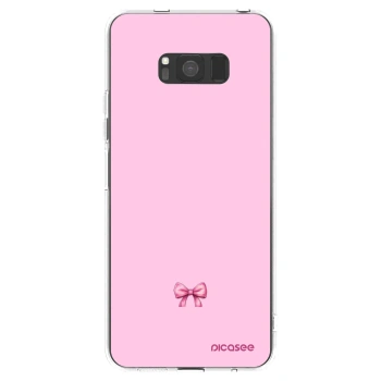 Picasee átlátszó szilikon tok az alábbi mobiltelefonokra Samsung Galaxy S8 G950F - Blush bow
