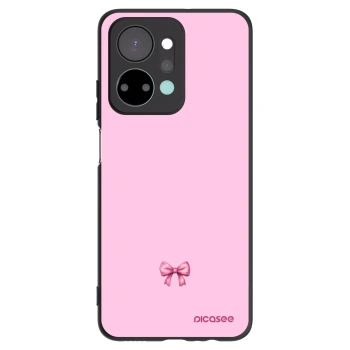 Picasee fekete szilikon tok az alábbi mobiltelefonokra Honor X7a - Blush bow