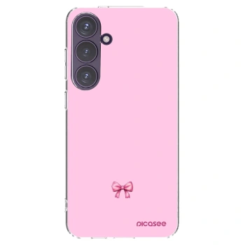 Picasee átlátszó szilikon tok az alábbi mobiltelefonokra Samsung Galaxy S24+ S926B 5G - Blush bow