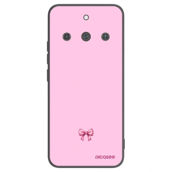 Picasee fekete szilikon tok az alábbi mobiltelefonokra Realme 11 Pro+ - Blush bow