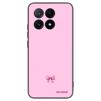 Picasee fekete szilikon tok az alábbi mobiltelefonokra Xiaomi Poco X6 Pro - Blush bow