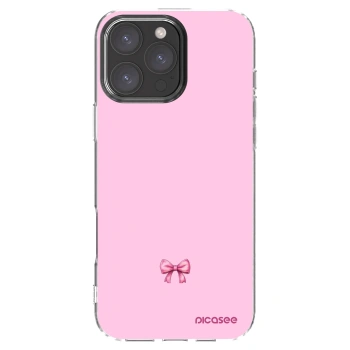Picasee átlátszó szilikon tok az alábbi mobiltelefonokra Apple iPhone 16 Pro Max - Blush bow