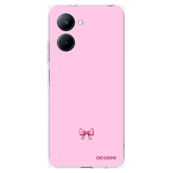 Picasee átlátszó szilikon tok az alábbi mobiltelefonokra Realme C33 (2023) - Blush bow