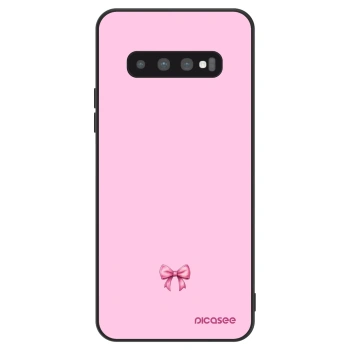 Szilikon tok erre a típusra Samsung Galaxy S10 Plus G975 - Blush bow