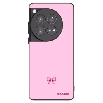 Picasee fekete szilikon tok az alábbi mobiltelefonokra OnePlus 12 5G - Blush bow