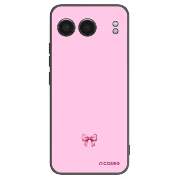 Picasee fekete szilikon tok az alábbi mobiltelefonokra OnePlus Nord 4 - Blush bow