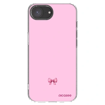 Picasee átlátszó szilikon tok az alábbi mobiltelefonokra Apple iPhone 16e - Blush bow