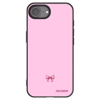 Picasee fekete szilikon tok az alábbi mobiltelefonokra Apple iPhone 16e - Blush bow