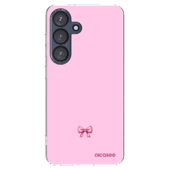 Picasee átlátszó szilikon tok az alábbi mobiltelefonokra Samsung Galaxy S25 5G - Blush bow