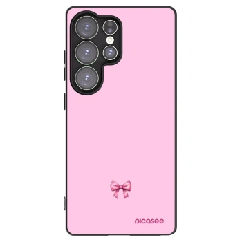 Picasee fekete szilikon tok az alábbi mobiltelefonokra Samsung Galaxy S25 Ultra 5G - Blush bow