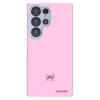 Picasee átlátszó szilikon tok az alábbi mobiltelefonokra Samsung Galaxy S25 Ultra 5G - Blush bow