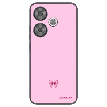 Picasee fekete szilikon tok az alábbi mobiltelefonokra Xiaomi Poco F6 - Blush bow