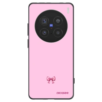 Picasee fekete szilikon tok az alábbi mobiltelefonokra Vivo X200 Pro - Blush bow
