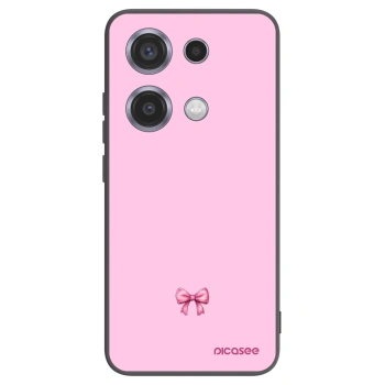 Picasee fekete szilikon tok az alábbi mobiltelefonokra Xiaomi Redmi Note 14S - Blush bow