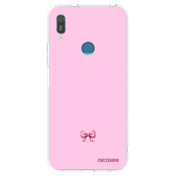 Picasee átlátszó szilikon tok az alábbi mobiltelefonokra Huawei Y6 2019 - Blush bow