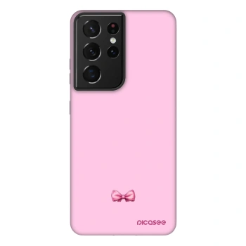Szilikon tok erre a típusra Samsung Galaxy S21 Ultra 5G G998B - Blush bow