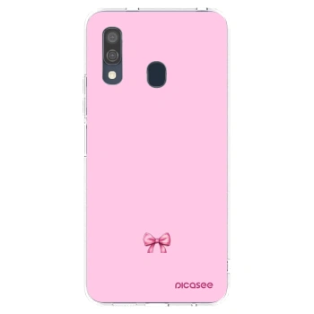 Picasee átlátszó szilikon tok az alábbi mobiltelefonokra Samsung Galaxy A40 A405F - Blush bow