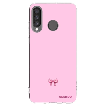 Picasee átlátszó szilikon tok az alábbi mobiltelefonokra Huawei P30 Lite - Blush bow