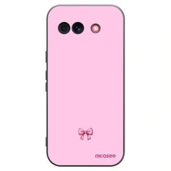 Picasee fekete szilikon tok az alábbi mobiltelefonokra Google Pixel 10a - Blush bow