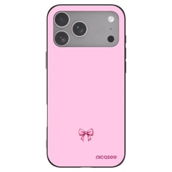 Picasee fekete szilikon tok az alábbi mobiltelefonokra Apple iPhone 18 Pro Max - Blush bow
