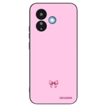Picasee fekete szilikon tok az alábbi mobiltelefonokra Xiaomi Redmi Note 17 Pro 5G - Blush bow