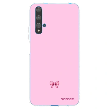 Picasee átlátszó szilikon tok az alábbi mobiltelefonokra Huawei Nova 5T - Blush bow