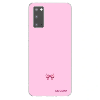 Picasee átlátszó szilikon tok az alábbi mobiltelefonokra Samsung Galaxy S20 G980F - Blush bow