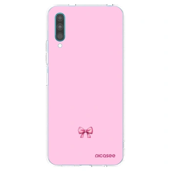 Picasee átlátszó szilikon tok az alábbi mobiltelefonokra Samsung Galaxy A30s A307F - Blush bow