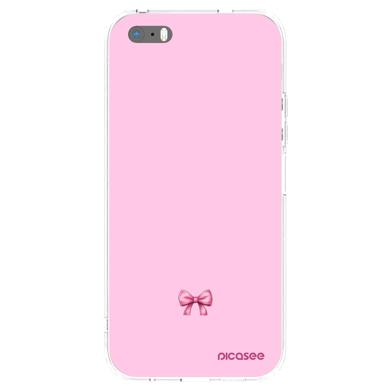 Picasee átlátszó szilikon tok az alábbi mobiltelefonokra Apple iPhone 5/5S/SE - Blush bow