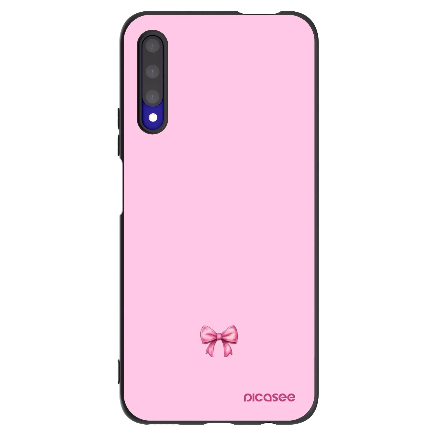 Picasee fekete szilikon tok az alábbi mobiltelefonokra Honor 9X Pro - Blush bow
