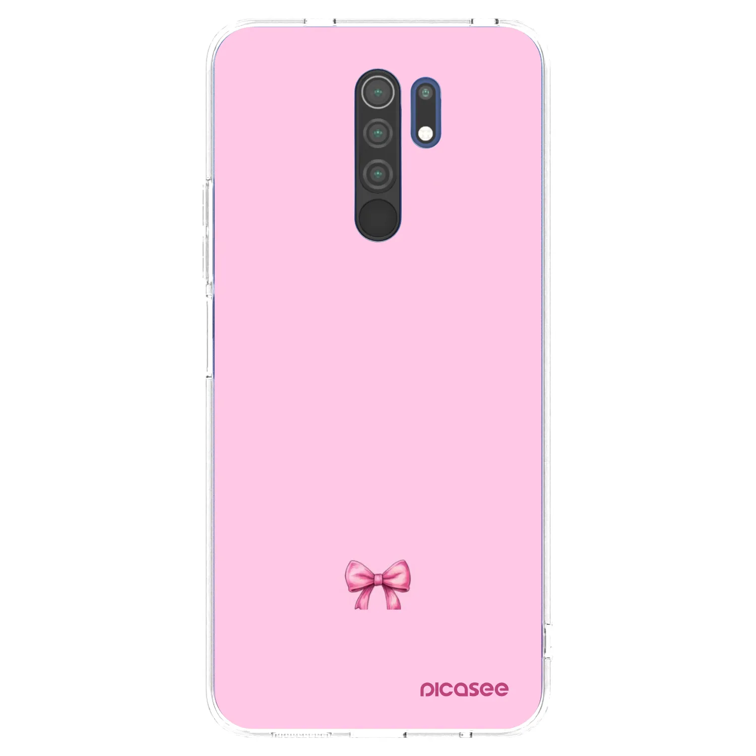 Picasee átlátszó szilikon tok az alábbi mobiltelefonokra Xiaomi Redmi 9 - Blush bow