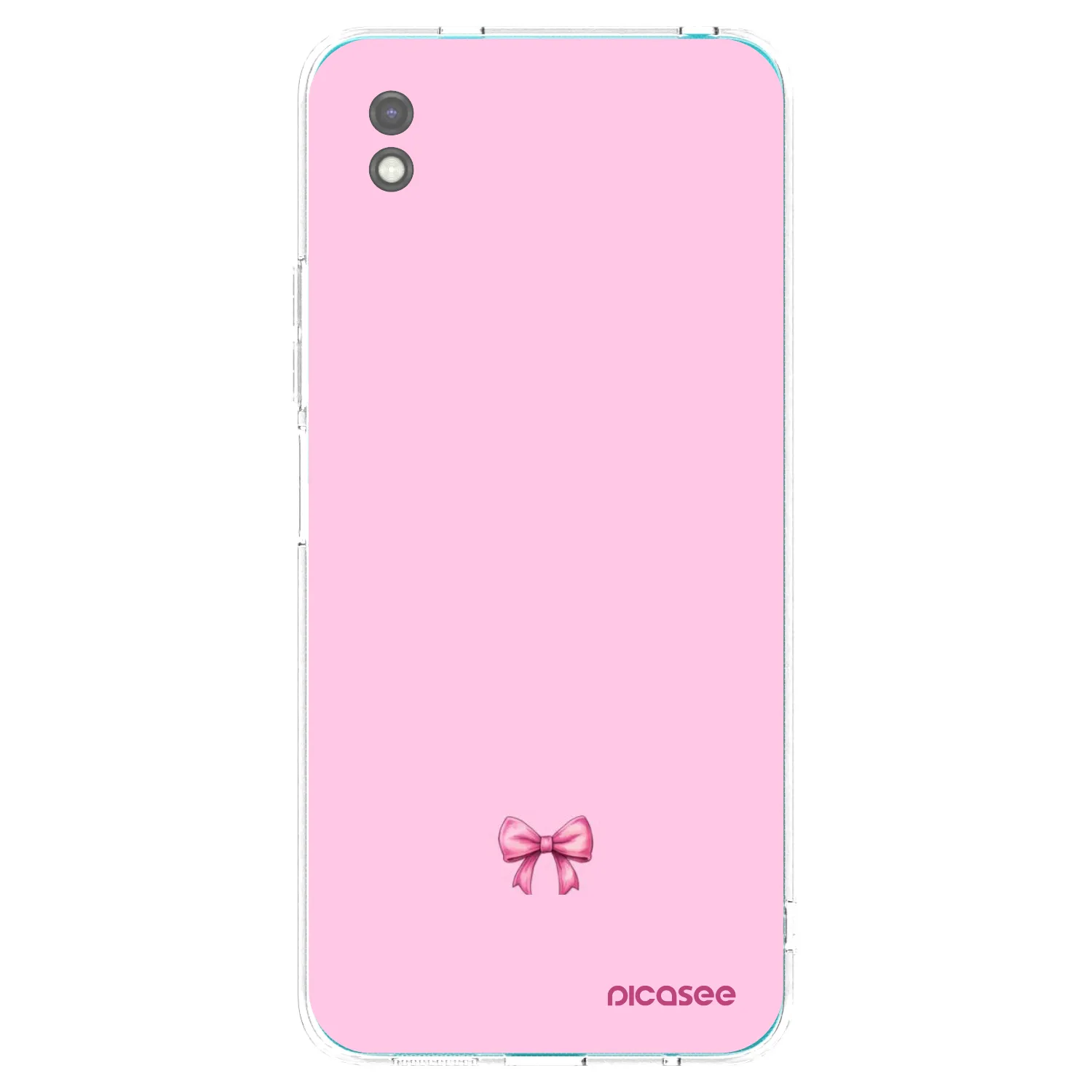 Picasee fekete szilikon tok az alábbi mobiltelefonokra Xiaomi Redmi 9A - Blush bow