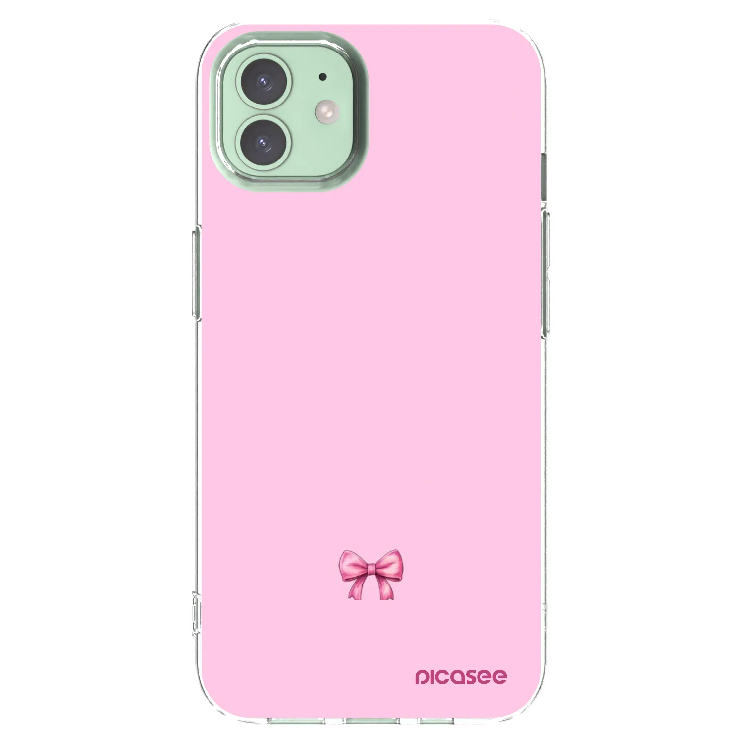 Picasee átlátszó szilikon tok az alábbi mobiltelefonokra Apple iPhone 12 - Blush bow