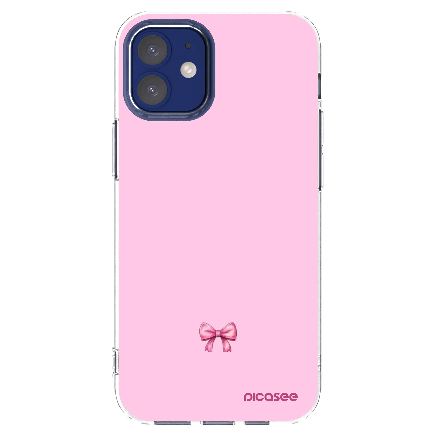 Picasee átlátszó szilikon tok az alábbi mobiltelefonokra Apple iPhone 12 mini - Blush bow