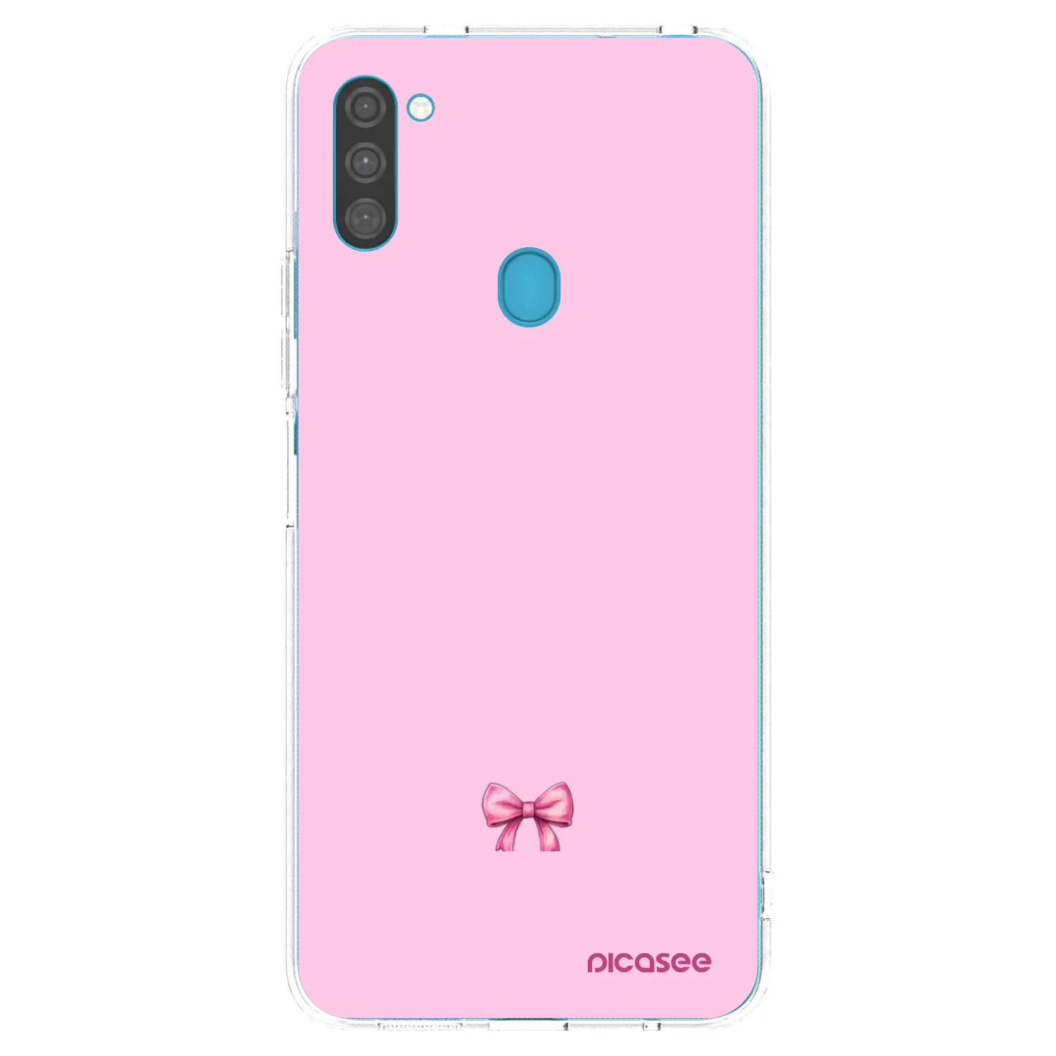 Picasee átlátszó szilikon tok az alábbi mobiltelefonokra Samsung Galaxy M11 - Blush bow
