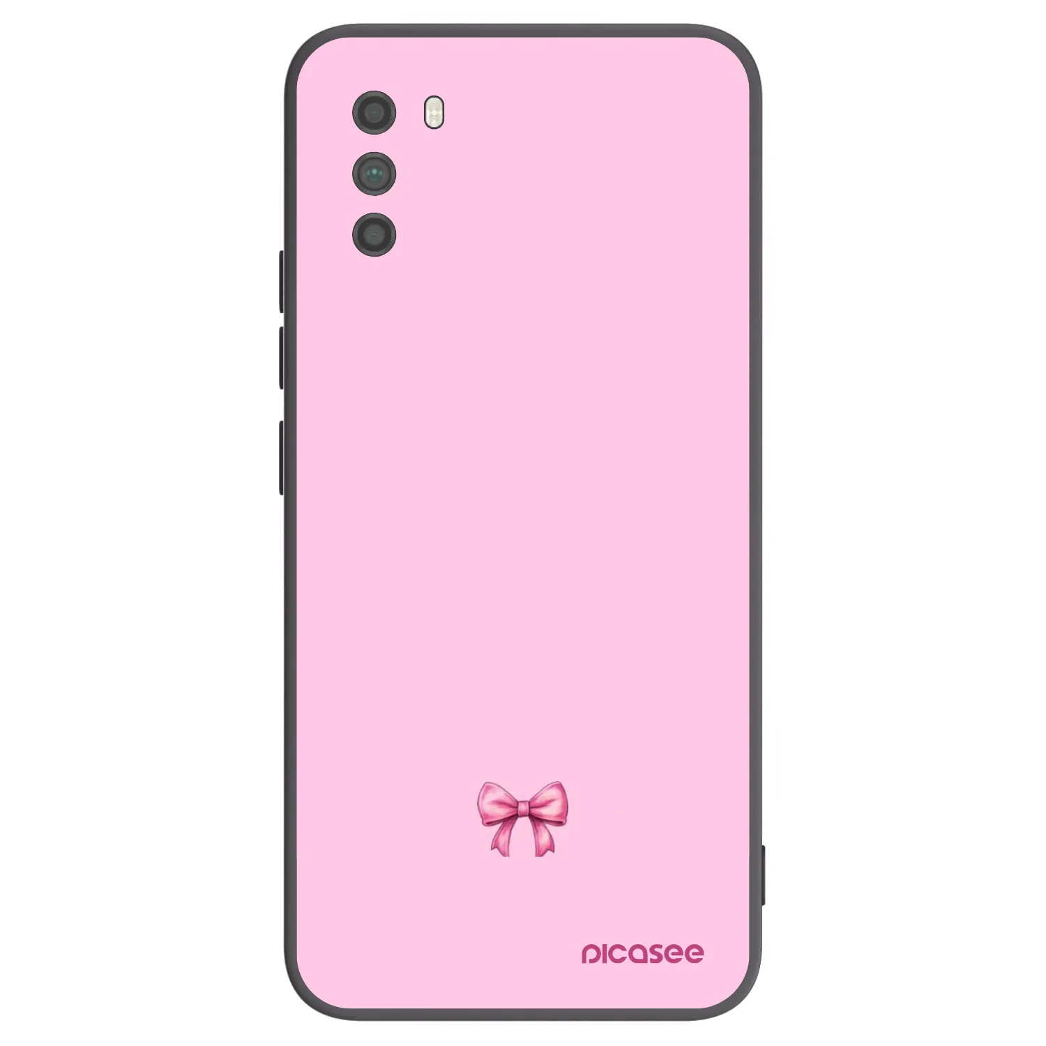 Picasee fekete szilikon tok az alábbi mobiltelefonokra Xiaomi Poco M3 - Blush bow