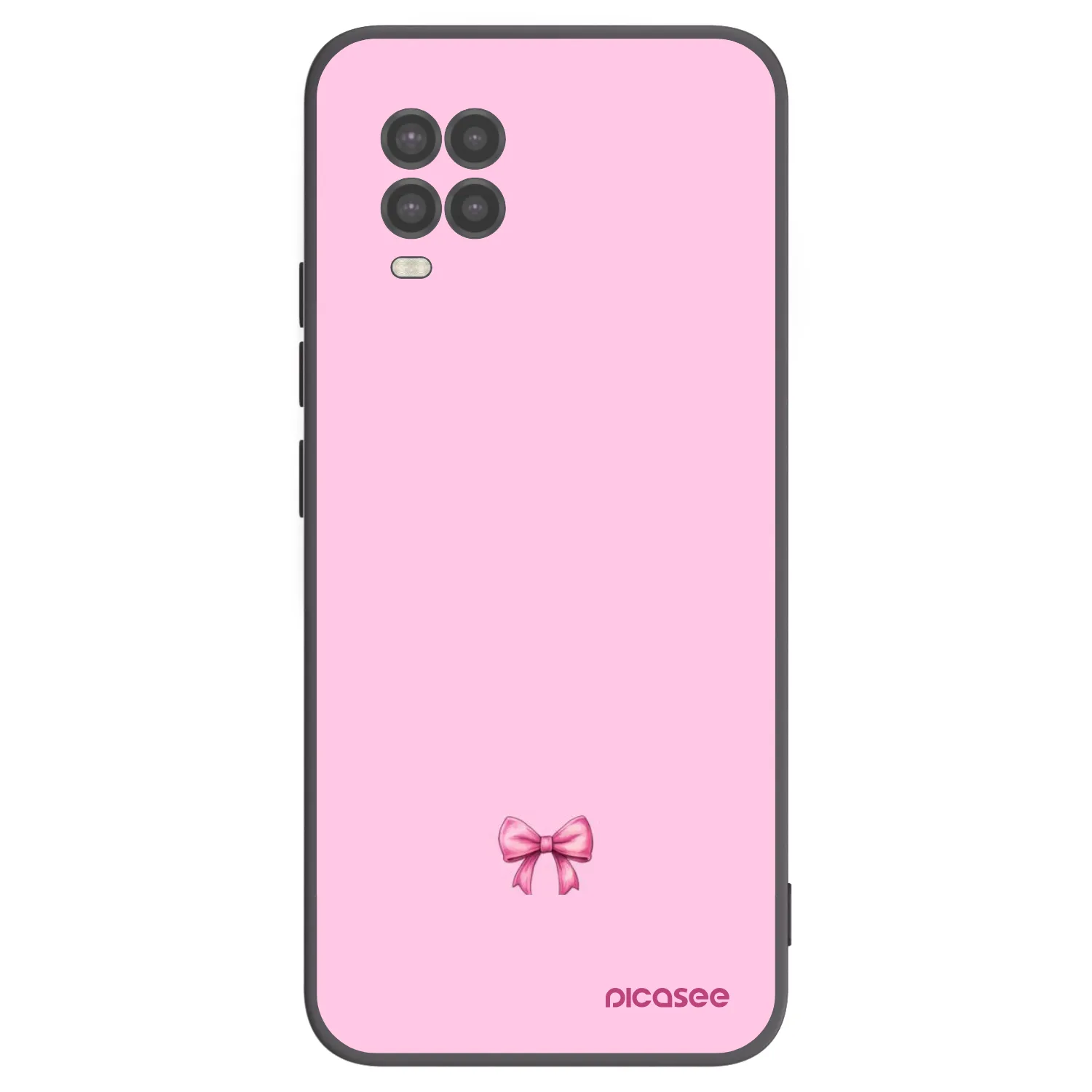 Picasee fekete szilikon tok az alábbi mobiltelefonokra Xiaomi Mi 10 Lite - Blush bow
