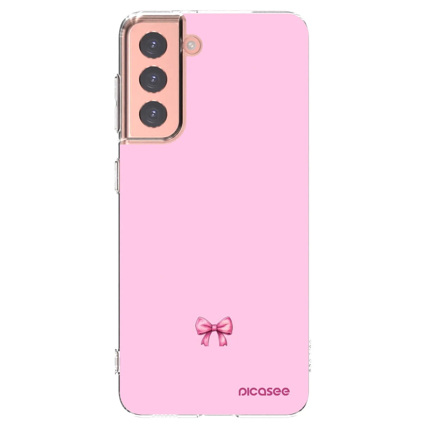 Picasee átlátszó szilikon tok az alábbi mobiltelefonokra Samsung Galaxy S21 5G G991B - Blush bow